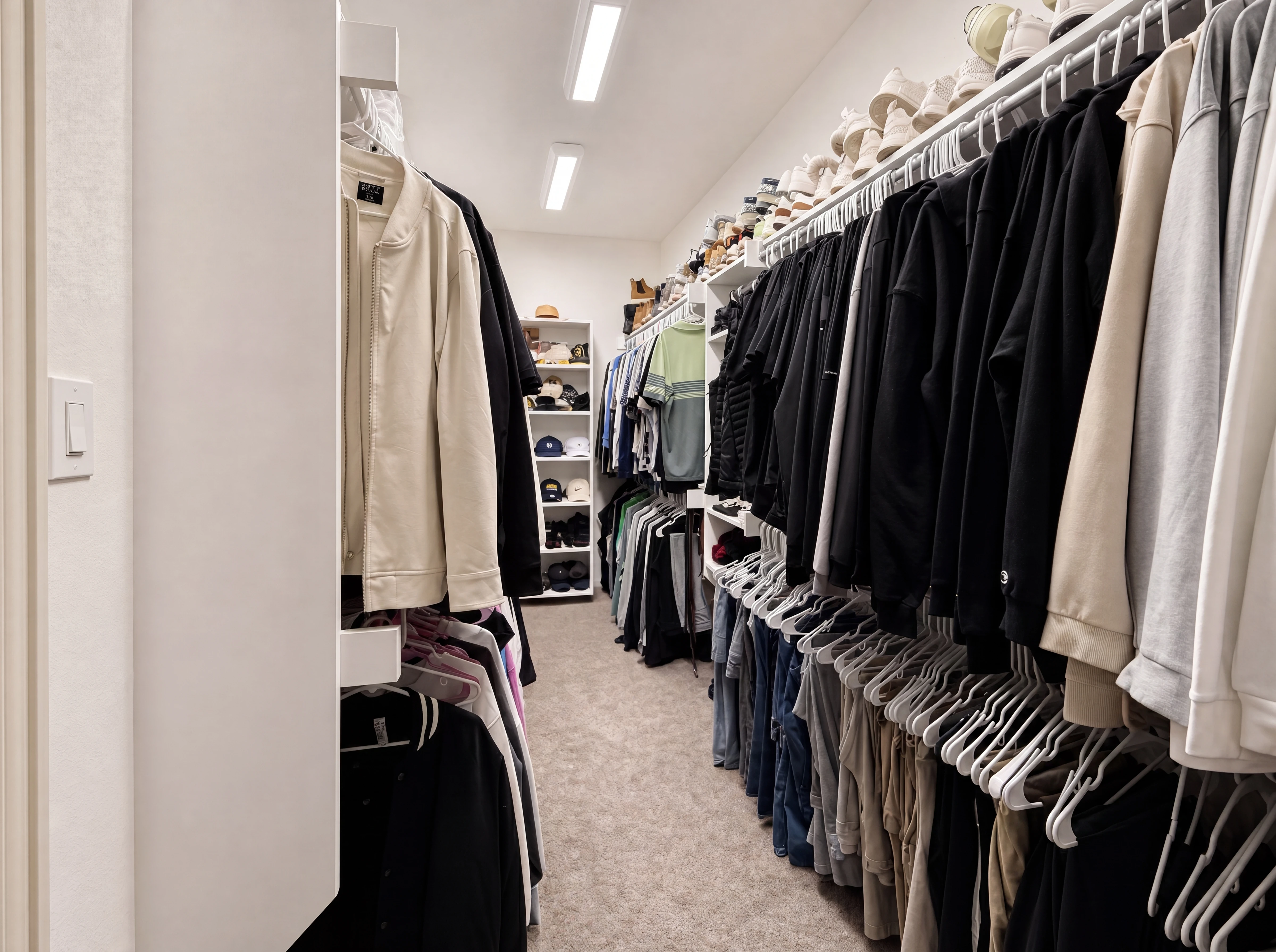 Primary walk-in closet