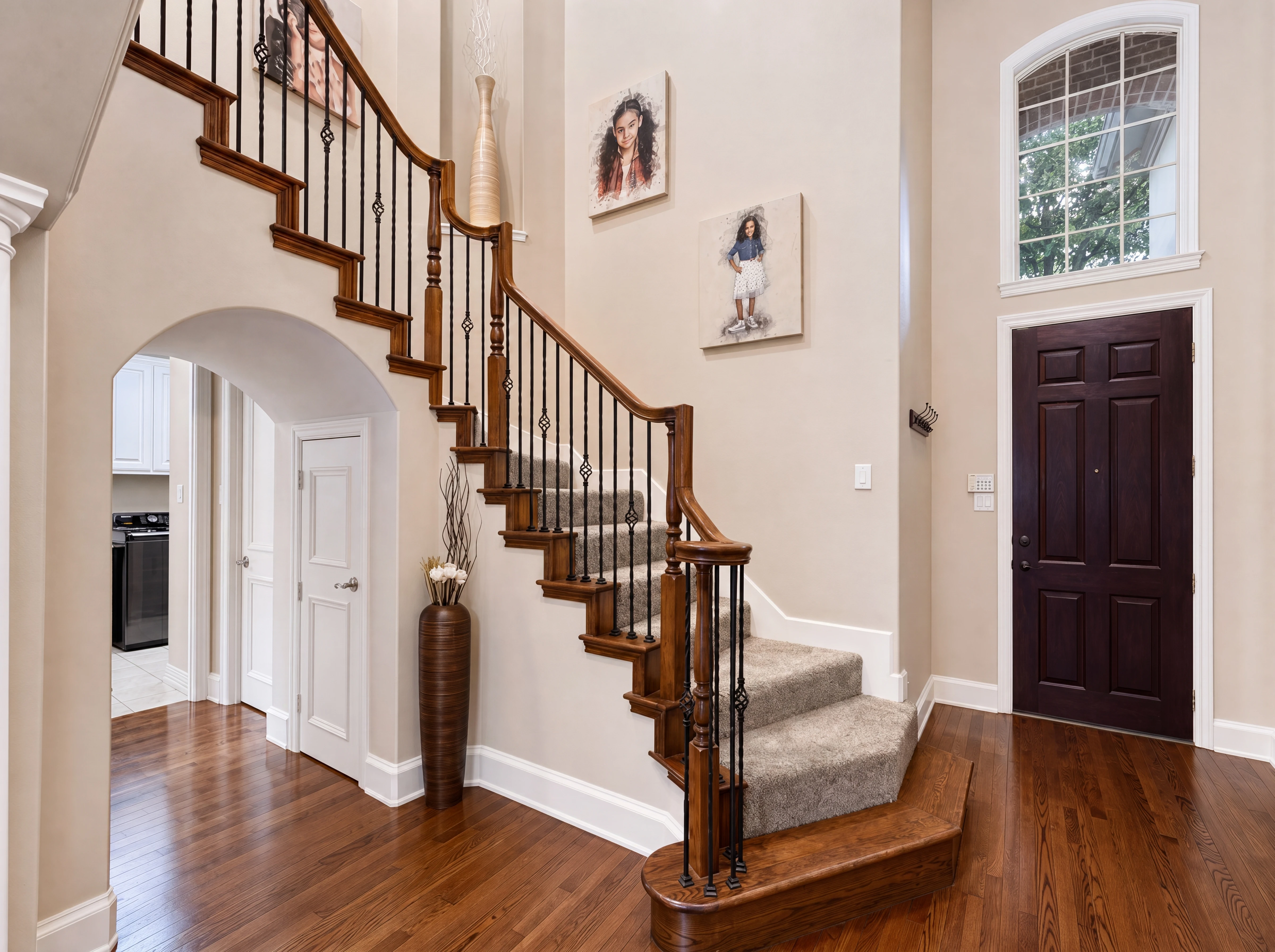 Staircase and foyer