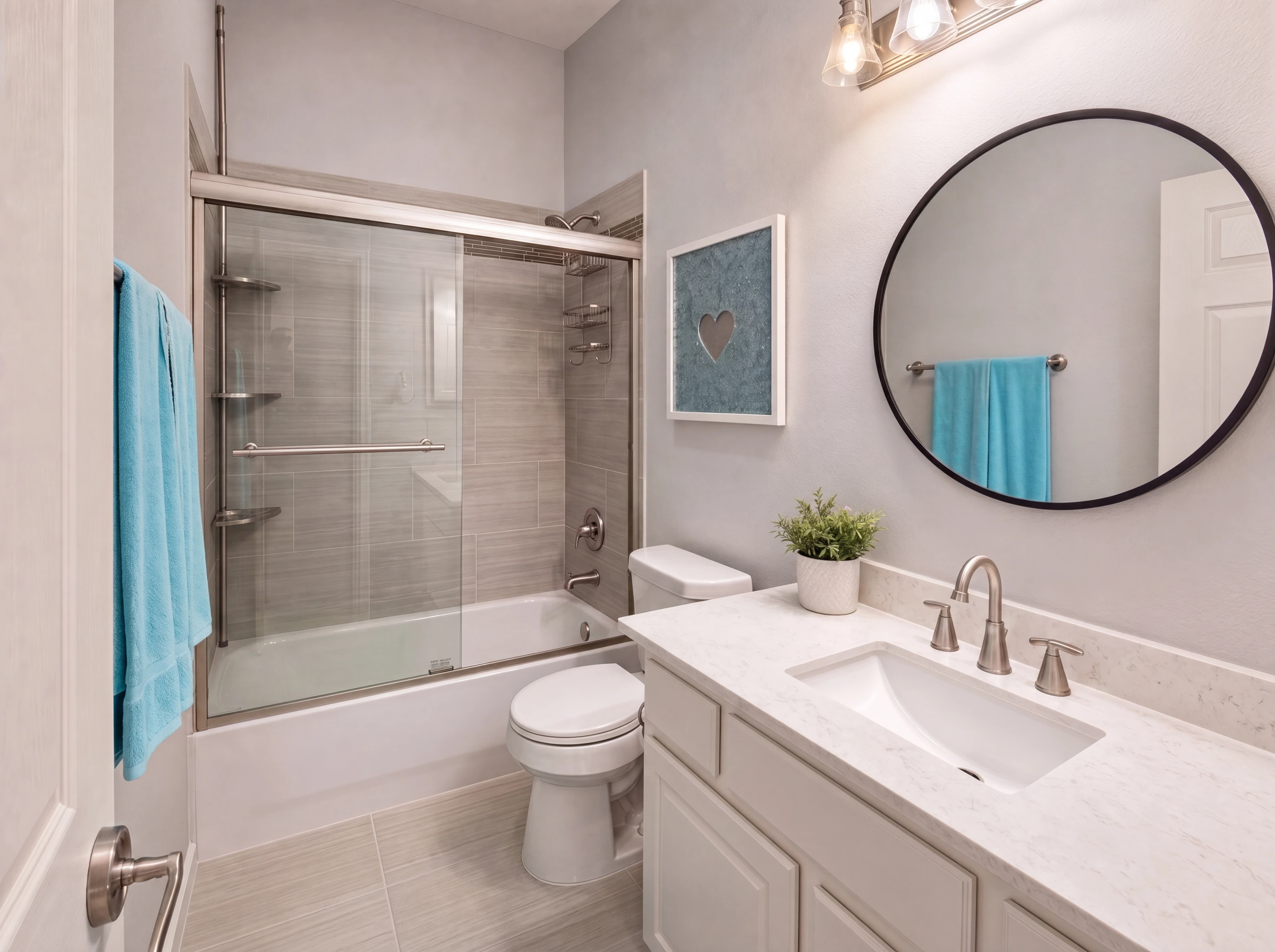 Upstairs guest bath